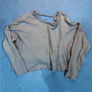 Aerie Gray Cozy Knit Top